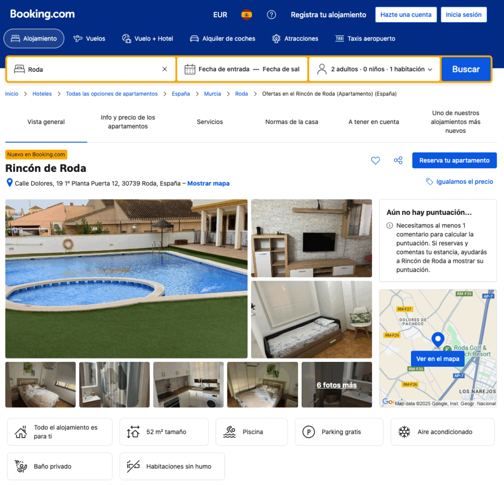 Apartamento 1º Planta en Roda con piscina comunitaria