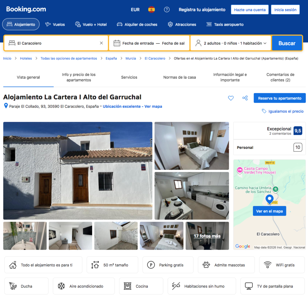 Alojamiento rural casas de la cartera